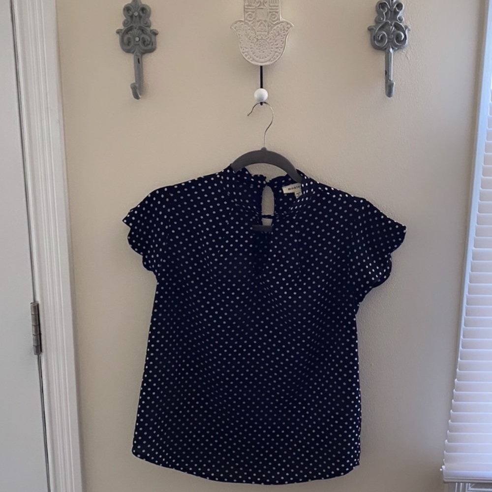Polka dot blouse